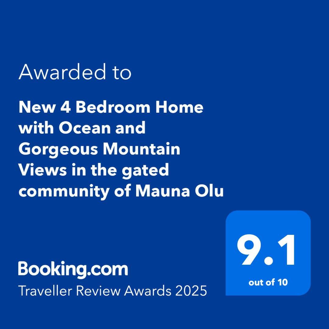 New 4 Bedroom Home With Ocean And Gorgeous Mountain Views In The Gated Community Of Mauna Olu Waianae Eksteriør billede